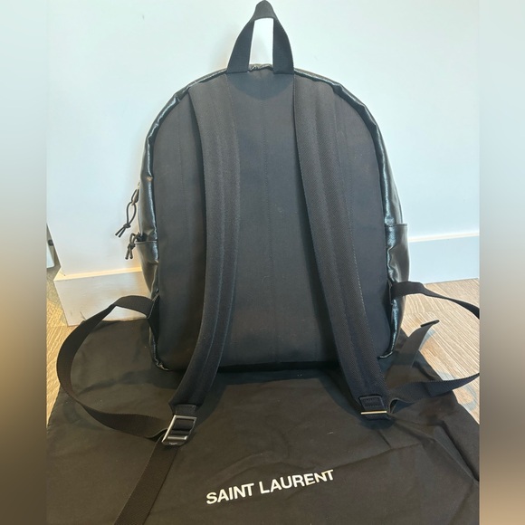 Yves Saint Laurent (YSL) unisex black backpack - Picture 5 of 10